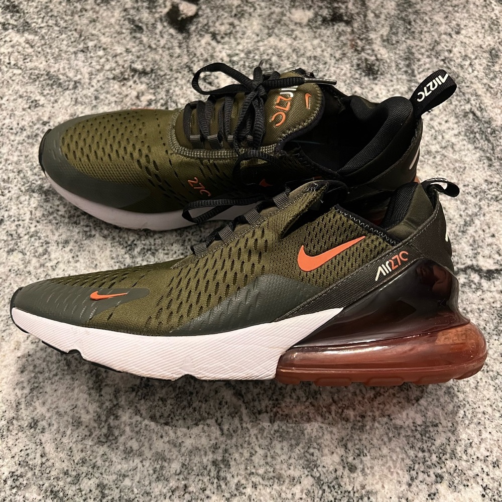 Nike Air Max 270 'Rough Green Hot Curry'. Worn once. Men’s size 11.